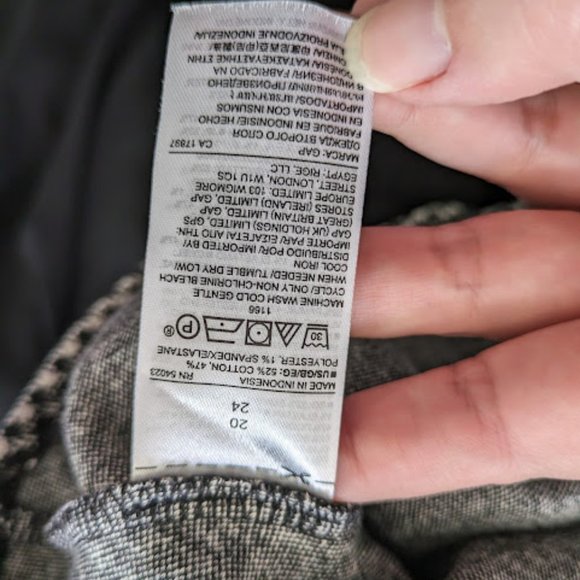 Gap Cream and Black Houndstooth Skirt Size 20 - Picture 8 of 8